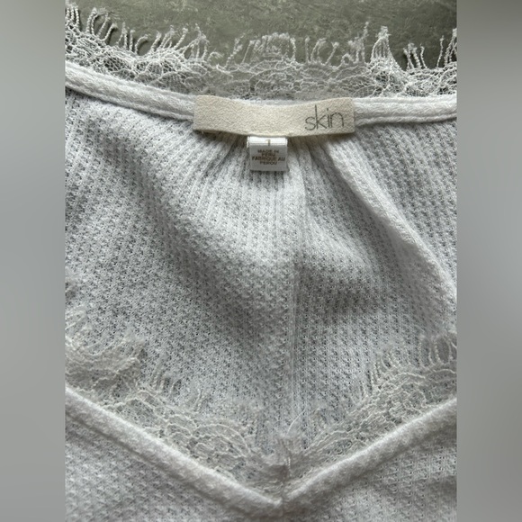 Skin Worldwide 100% Cotton Waffle Knit Night Dress - Picture 7 of 11